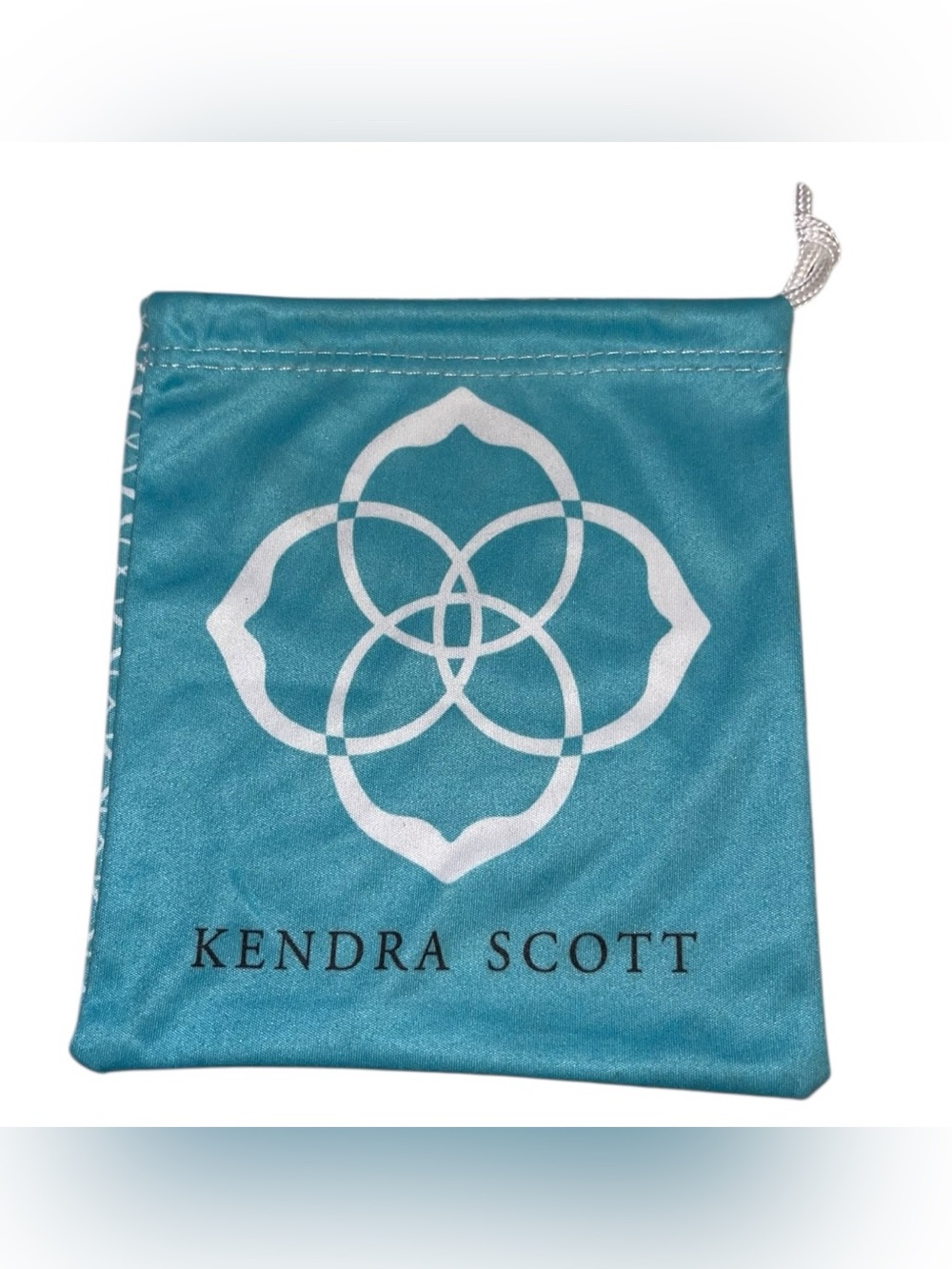 Kendra Scott Large Teal Jewelry Pouch Dust Bag
